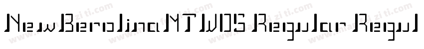 NewBerolinaMTW05 Regular Regular字体转换